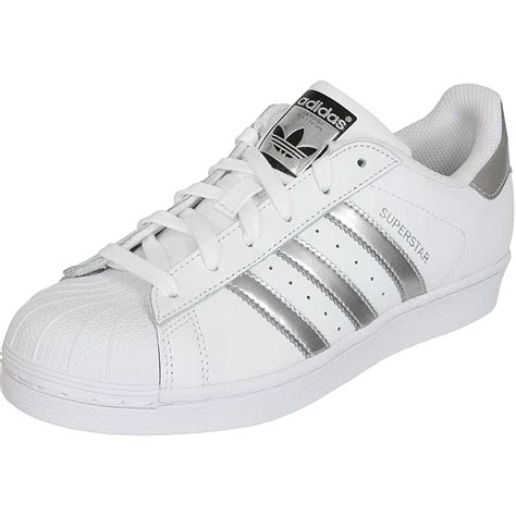 adidas superstar ganz weiß ferse gold silber|adidas Superstar Shoes .